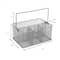 Mind Reader Metal Mesh Storage Basket with Handle